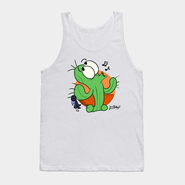 Nobody Suspects the Cactus! Tank Top by D.J. Berry